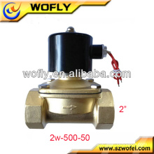 Direct acting normally closed solenoid shut-off valve for gas